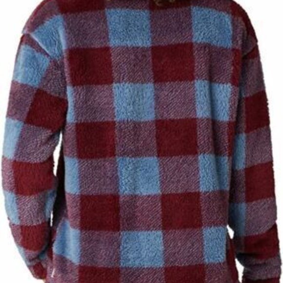 NWoT Eddie Bauer Women Plush 1/4 Zip Pullover Sweatshirt Purple Sz 2XL $75 EE344 - Picture 3 of 4